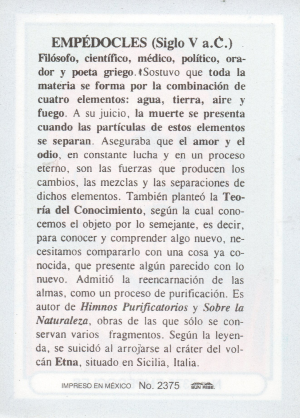 Biografia Empedocles Atras